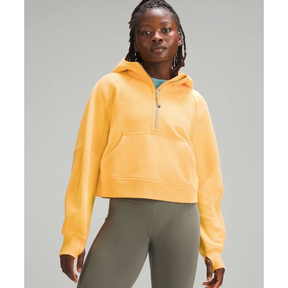 Lululemon Scuba Oversized Half-Zip Hoodie Mango Dream Orange Size XL/XXL